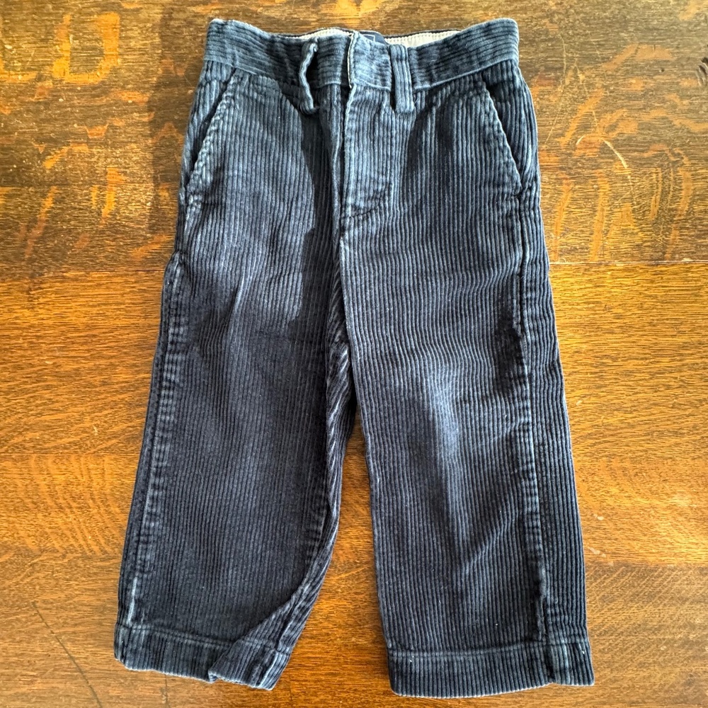 POLO Boys Navy Blue Corduroy Pants, SIZE 2T